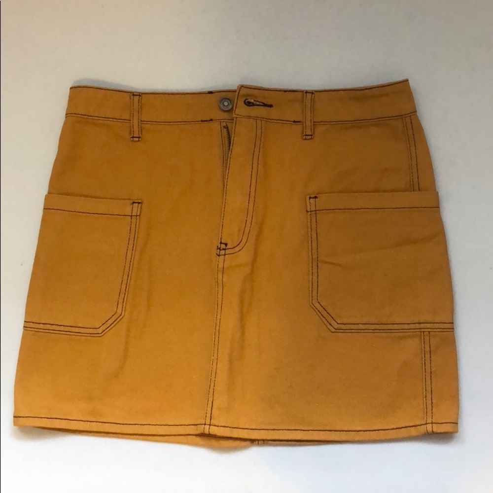 Forever 21 Large mustard yellow mini skirt